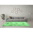 thumbnail image 3 of Ahgly Company Indoor Rectangle Solid Emerald Green Modern Area Rugs, 7' x 9', 3 of 4
