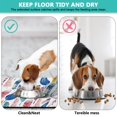 thumbnail image 4 of Boho Retro Floral Pet Feeding Mat-Abstract Art Pattern Absorbent Pet Placemat for Food and Water Bowl, with Waterproof Rubber Backing, Quick Dry Water Dispenser Mat for Dog and Cat (12"x20"), 4 of 7