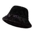 thumbnail image 3 of Luxalzxs Winter Warm Bucket Hat Faux Fur Fluffy Fisherman Cap for Women Solid Color Thickened Basin Hat, 3 of 4