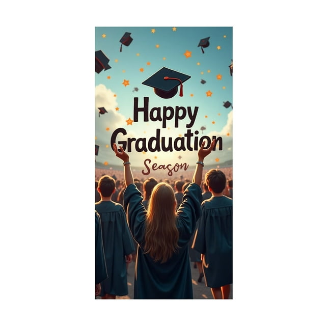 Dsscvnef Exquisite Graduation Door Curtains A New Choice for Warm Homes Easily Create Your Own Graduation Celebration Atmosphere! Support the Flag Coffee Table Runners 36 Inches