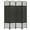 Black#2, variant on Privacy Screen HOMCOM 4 Panel Room Divider, 5.5 Ft Portable Folding Privacy Screens, Reed Hand-Woven Freestanding Partition Wall Dividers for Home Office, Carbonized,Partition Screen