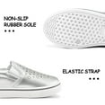 thumbnail image 5 of Bocca Toddler Girls Silver Slip on Kids Canvas Walking Shoes Size 13, 5 of 8