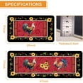 thumbnail image 3 of Farmhouse Kitchen Rugs and Mats Set of 2, Farm Sunflower Rooster Kitchen Rug, Washable Non Skid Floor Mat for Home Kitchen Decor - 17x29 and 17x47 Inch, 3 of 6