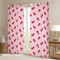 thumbnail image 2 of Homewish Cute Cherry Black Out Curtains,Sweet Cherries Fruit Curtains Pack of 2 (42x63 Each),Pink Red Bedroom Curtains For Girls Kids,Microfiber Bedroom Decor, 2 of 6