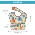 thumbnail image 4 of Kdxio Jungle Animals Bibs For Babies, Baby Bibs for Eating, Toddler Bibs, Waterproof Bibs, Feeding Bibs, for Toddlers, Boys, Girls, 4 of 8