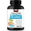 Force Factor Amazing Ashwa, KSM-66 Ashwagandha Tablets for Stress Relief, 120 Tablets