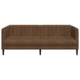 thumbnail image 3 of Bowery Hill Contemporary Large Durable Sofa in Brown Faux Suede, 3 of 12