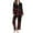 Black B, variant on Yangnuo Women's Valentine's Day Heart Print Comfy Collared Pajama Set Women's Casual Day Printed Long Sleeved Lapel Casual Top Pants Pajama Set