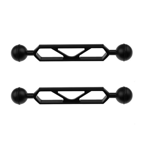 Brazo de extensión de bola dual Zulema 2 piezas de 6 pulgadas para sistema de iluminación de fotografía subacuática