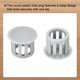 thumbnail image 4 of Uxcell 64Pcs 10mm Tapones de agujero redondos de nylon plástico gris claro, 4 of 6