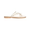 thumbnail image 2 of Journee Collection Womens Faux Leather Studded Slide Sandals, 2 of 3