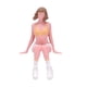 thumbnail image 1 of Figura de niña sentada a escala 1:64, mini figura de pelo corto, decoración de escena de coche en miniatura para micro paisaje en miniatura., 1 of 8