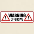 thumbnail image 3 of CafePress - Warning Offensive Light T Shirt - Men's Classic Graphic T-Shirt, 3 of 4