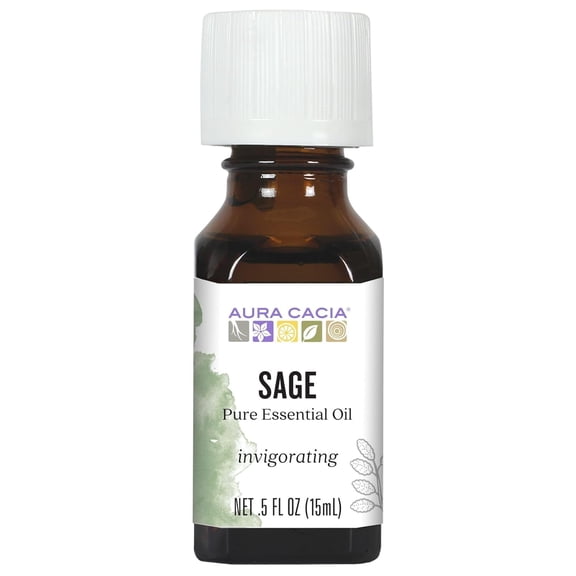 Aura Cacia - Essential Oil Sage - 0.5 fl oz
