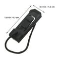 thumbnail image 2 of HEANUJJ Paddle Board Fin Clips Surfing Rudder Clip Black 5Pcs, 2 of 8