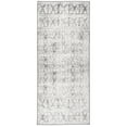 thumbnail image 3 of ReaLife Machine Washable Rug - Stain Resistant, Non-Shed - Eco-Friendly, Padded, Family & Pet Friendly - Premium Recycled Fibers - Luna Distressed Tribal Stripe - Light Gray Ivory, 2'6" x 8', 3 of 5