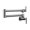 2, variant on Black Brushed Chrome Brass Wall Mounted Pot Filler Swivel Folding Retractable Rotary Stretch Sink Tap Kitchen Faucet