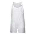 thumbnail image 2 of Fgnfyis Girls Outfit Sets Solid Colored Short Overalls for Girls Skin-friendly and Comfortable Outfits White 11-12 Years, 2 of 9