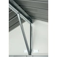 thumbnail image 3 of Ezee Shed Steel Storage 10 X 8 Ft. Galvanized Extra High Gable Charcoal, 3 of 14