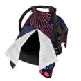 thumbnail image 2 of Naloa Colorful Shells Baby Car Seat Cover, Breathable Baby Carrier Cover, Multiuse Baby Carrier Cover & Nursing Breastfeeding Cover, 2 of 5