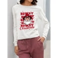 thumbnail image 2 of Howdy Christmas Santa Western Women's Long Sleeve, 2 of 4