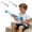 2PCS, variant on Dolphin Water Gun, 22.05in Plastic Water Blaster for Pool Party, Outdoor Summer Squirt Guns Long Range Water Shooter for Beach Backyard Fun (Pink)