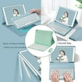 thumbnail image 4 of Estuche para Ratón Inalámbrico Perfke para Tablet 10.4'' SM-P610 P615 Durable Verde Teclado Bluetooth, 4 of 7