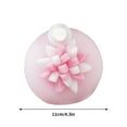 thumbnail image 3 of JoyMoreHome Bath Sponge with 3D Floral Design, Exfoliator & Body Wash Ball, Silicone Suction Base for Shower Storage, 3 of 5