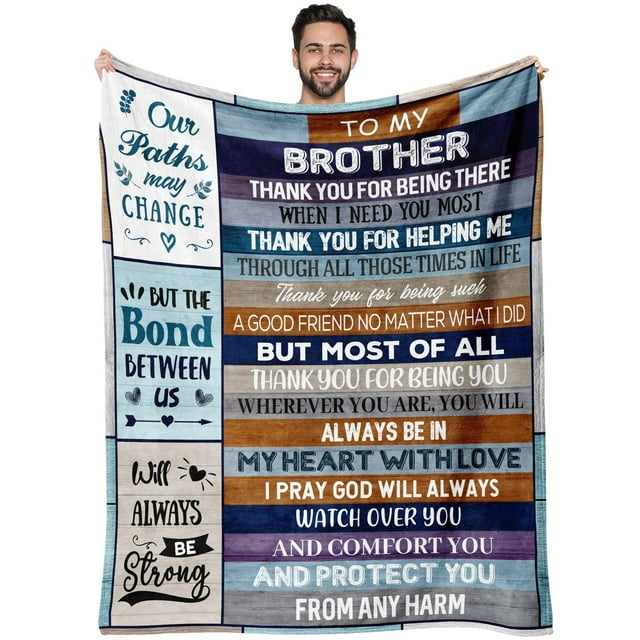 Manta Ekpvgit Gifts para hermano adulto 50x60
