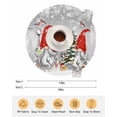 thumbnail image 6 of 15 Inch Round Placemats Set of 4, Grey Red Christmas Non Slip Heat Insulation PP Table Mats, Gnomes Xmas Tree Snowflake Winter Gifts Washable Place Mats for Kitchen Dining Party Table Decor, 6 of 7