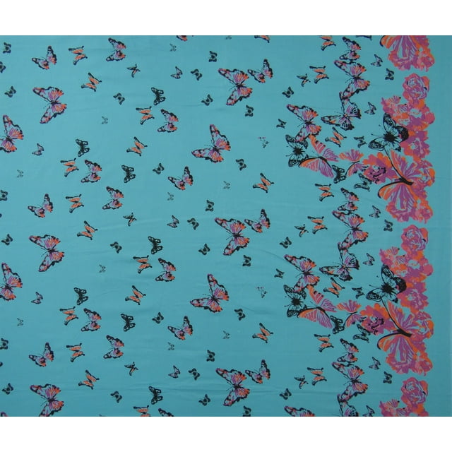Dressmaking Butterfly Pattern Cotton Fabric Crafting 38" Inches Sewing By The Yard