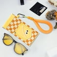 thumbnail image 5 of DAMAI Magnetic Glasses Bag with Lanyard,Cute Squeeze Top Sunglass Pouch, Portable Soft Leather Sunglass Case, 5 of 7