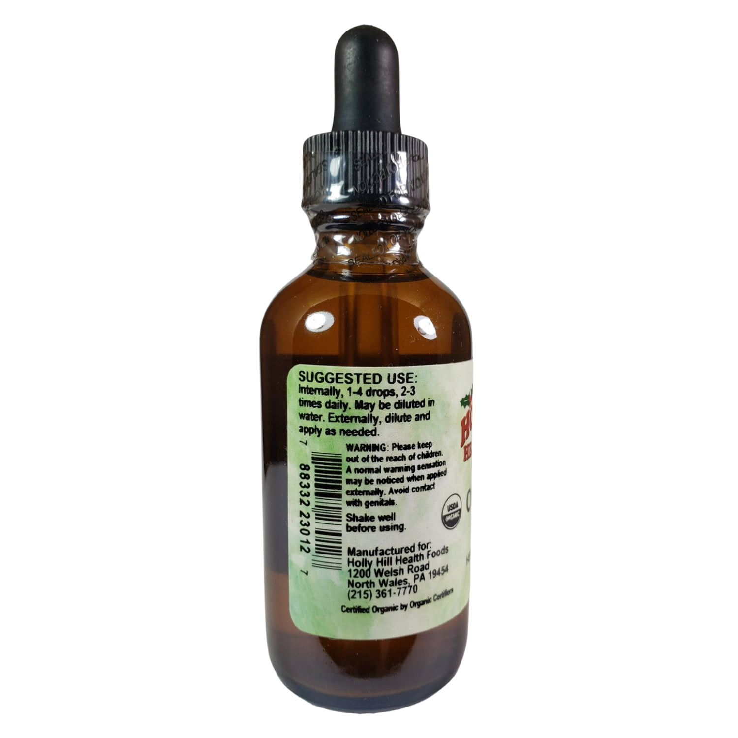 Holly Hill Health Foods Organic Oregano Oil, 2 Fluid Ounces