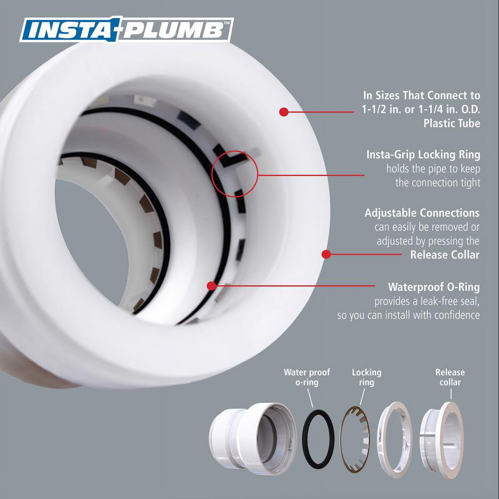 P TRAP PLASTIC WHITE 12