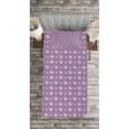 thumbnail image 3 of Ambesonne Purple Quilted Bedspread Set 2 Pcs, Wedding Inspired Heart, Twin Size, Lavender and Purple, 3 of 3