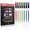 Glitter Neon, variant on Retractable Juicy Gel Pens, 7 Colors Large Capacity Vibrant Juicy Gel Ink Pens for Adult Coloring, for Fruit Art Note Taking Aesthetic Art Supplies