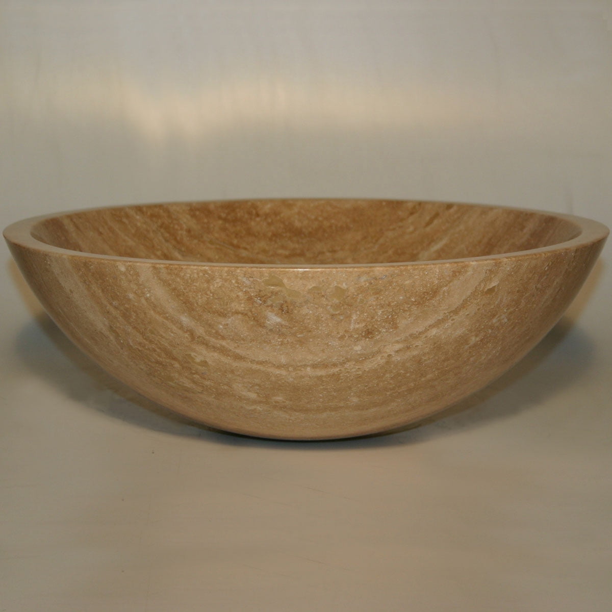 Silkroad Exclusive Bathroom Vessel Sink Natural Travertine Stone Basin