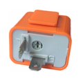 thumbnail image 3 of nipocaio 12V 2 Broches Réglables Vitesse Led Clignotant Clignotant Lumière Relais Résistance Fixer Hyper Contrôle Flash pour Moto Orange Couleur, 2pcs, 3 of 5