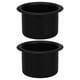 thumbnail image 5 of 2 portavasos de acero inoxidable para mesa de póquer, escritorio, barcos, autocaravanas, coches y camiones, color negro, 5 of 8
