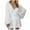 White, variant on Aueoeo Women's Sequins Dress Fashion Long Sleeve Dress V Neck Casual Party Dress Casual Elegant Work Loose Dress