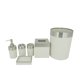 thumbnail image 1 of Set De 6 Pz Baño Dispensador + Jabonera Y Vaso Blanco Namaro Design BA-443858, 1 of 1