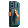 thumbnail image 2 of Decase Fashion Anti-Scratch Case for Moto G Play 4G 2024 Shockproof Wallet Cover with RFID Blocking Wrist Strap Flip Credit Card Holder Slot, Folio PU Leather+TPU Bumper Back Cover,Green, 2 of 6