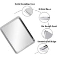 thumbnail image 5 of Rectangular Stainless Steel Grill Cookie Baking Pan With Removable Cooling Rack Kitchen Gadget Nonstick Tray Suitable For Oven, 5 of 10