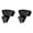 Black*2, variant on Mifelio Space Triangles Hanger Hooks, Clothes Hanger Connector Hooks Space Saving Cascading Hooks for Closet Organizer, Heavy Duty Triangle Spacers for Wardrobe, #02