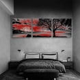 thumbnail image 3 of wall26 Canvas Wall Art Abstract Cloud Tree Pictures Home Wall Decorations for Bedroom Living Room Oil Paintings Canvas Prints Framed - 12"x12"x3 Panels, 3 of 4