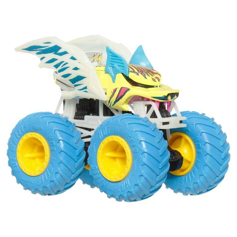 Hot Wheels Monster Trucks 1:64 Scale Glow-in-the-Dark Toy Truck photo 4