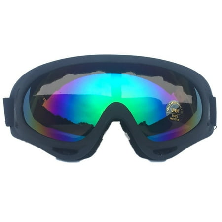 Women Men Anti-Fog Wind Dust UV Surfing Jet Ski Snowboard Goggles (Best Snowboard Goggles For Glasses)