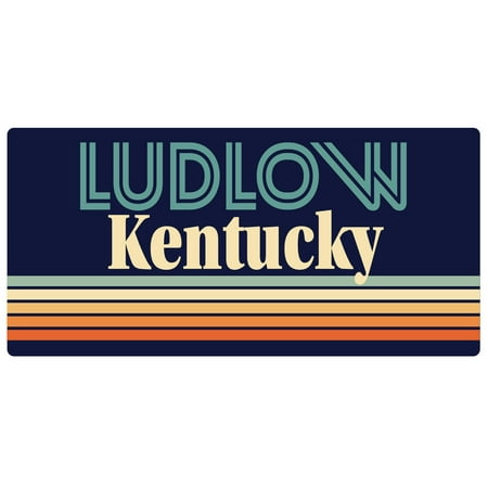 

Ludlow Kentucky 5 x 2.5-Inch Fridge Magnet Retro Design