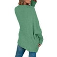 thumbnail image 2 of Auburet Women's Chunky Popcorn Cardigan Oversized Open Front Batwing Long Sleeve Fuzzy Knit Sweaters, 2 of 4