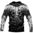 thumbnail image 5 of Sudadera con capucha para hombre, moda, estampado de calavera en 3D, novedad de otoño, sudaderas Harajuku Street 2024, ropa vintage, sudaderas holgadas con capucha, 5 of 5